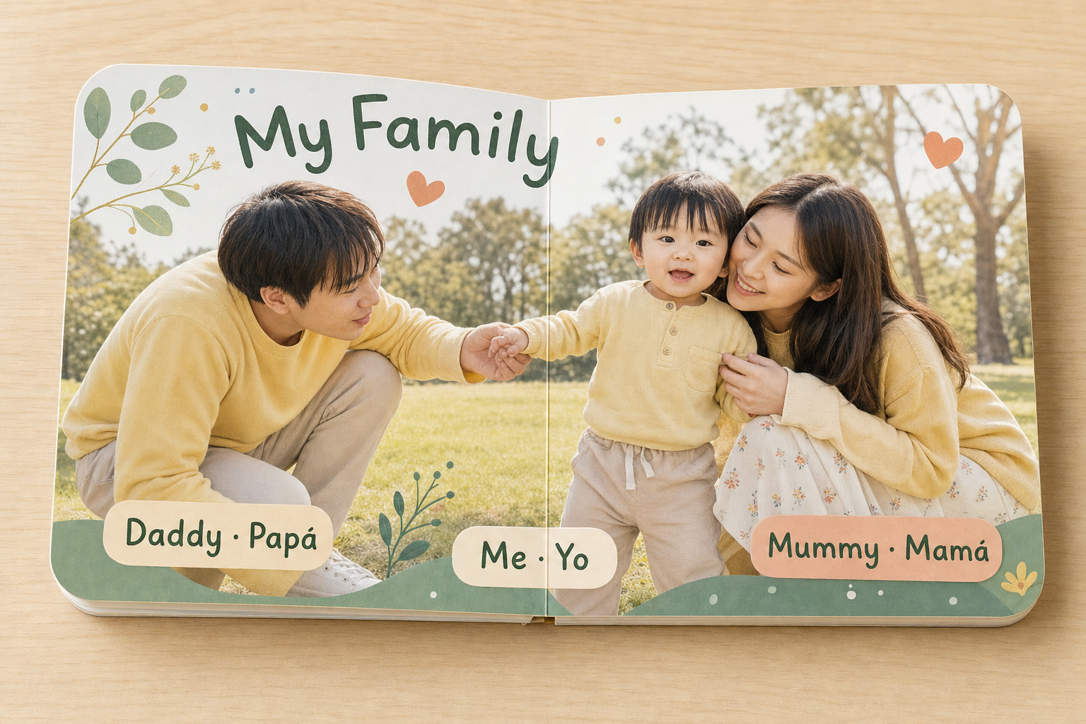 Warm personalised family learning spread