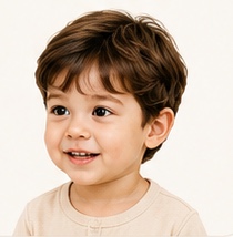 Three-quarter child photo example